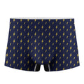 Yellow Lightning Bolts Pattern Print Men's Boxer Briefs
