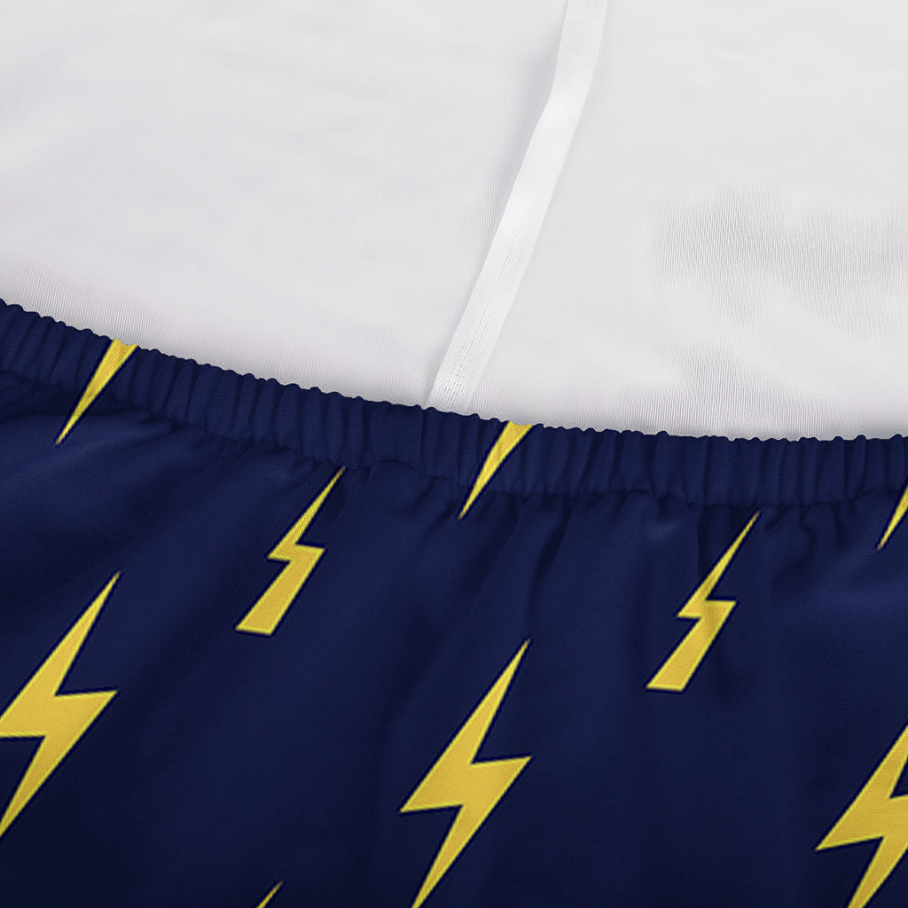 Yellow Lightning Bolts Pattern Print Sofa Cover