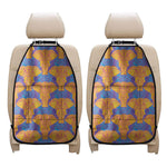 Yellow Mandala Elephant Pattern Print Car Seat Organizers