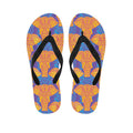 Yellow Mandala Elephant Pattern Print Flip Flops