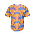 Yellow Mandala Elephant Pattern Print Men's Baseball Jersey