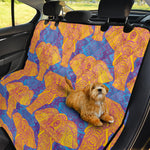 Yellow Mandala Elephant Pattern Print Pet Car Back Seat Cover