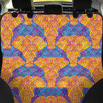 Yellow Mandala Elephant Pattern Print Pet Car Back Seat Cover