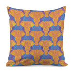 Yellow Mandala Elephant Pattern Print Pillow Cover