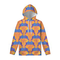Yellow Mandala Elephant Pattern Print Pullover Hoodie