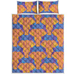 Yellow Mandala Elephant Pattern Print Quilt Bed Set