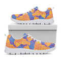 Yellow Mandala Elephant Pattern Print White Running Shoes