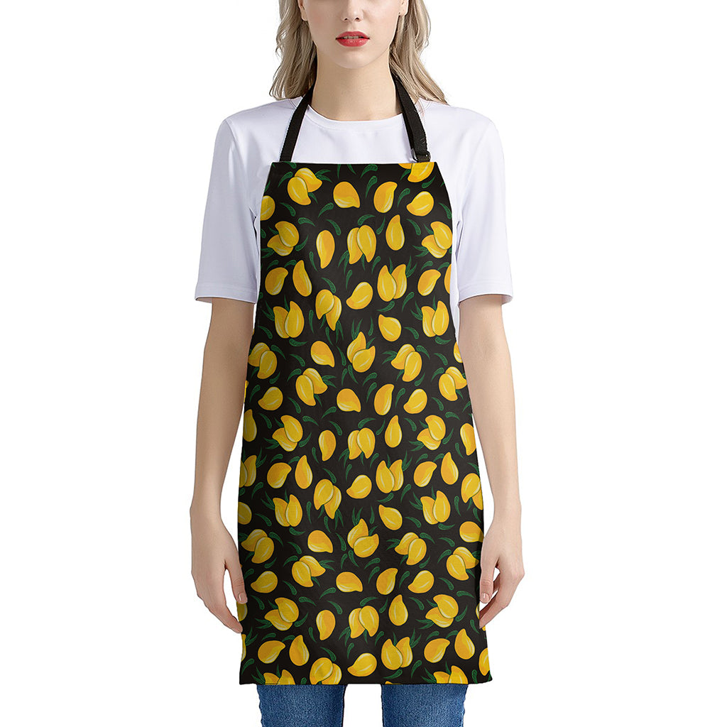 Yellow Mango Fruit Pattern Print Apron