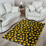 Yellow Mango Fruit Pattern Print Area Rug