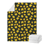 Yellow Mango Fruit Pattern Print Blanket
