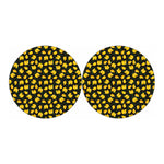 Yellow Mango Fruit Pattern Print Car Coasters