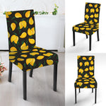 Yellow Mango Fruit Pattern Print Dining Chair Slipcover