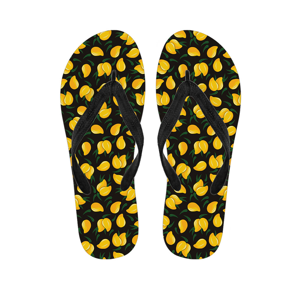 Yellow Mango Fruit Pattern Print Flip Flops