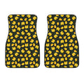 Yellow Mango Fruit Pattern Print Front Car Floor Mats