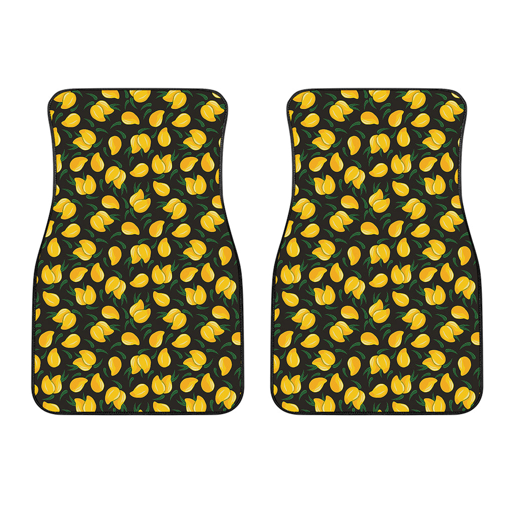 Yellow Mango Fruit Pattern Print Front Car Floor Mats