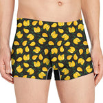 Yellow Mango Fruit Pattern Print Men's Boxer Briefs
