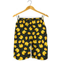 Yellow Mango Fruit Pattern Print Men's Shorts