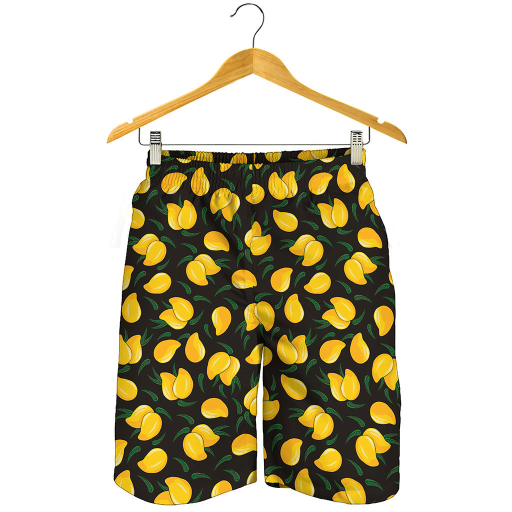 Yellow Mango Fruit Pattern Print Men's Shorts