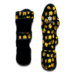 Yellow Mango Fruit Pattern Print Muay Thai Shin Guard