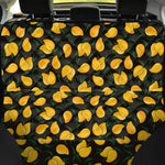 Yellow Mango Fruit Pattern Print Pet Car Back Seat Cover