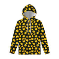 Yellow Mango Fruit Pattern Print Pullover Hoodie