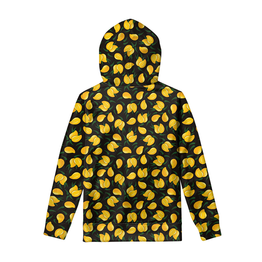 Yellow Mango Fruit Pattern Print Pullover Hoodie
