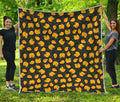 Yellow Mango Fruit Pattern Print Quilt