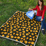 Yellow Mango Fruit Pattern Print Quilt
