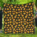 Yellow Mango Fruit Pattern Print Quilt