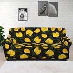 Yellow Mango Fruit Pattern Print Sofa Cover