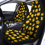 Yellow Mango Fruit Pattern Print Universal Fit Car Seat Covers