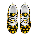 Yellow Mango Fruit Pattern Print White Sneakers