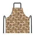 Yellow Monstera Leaves Pattern Print Apron