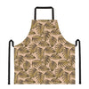 Yellow Monstera Leaves Pattern Print Apron