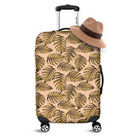 Yellow Monstera Leaves Pattern Print Luggage Cover