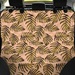 Yellow Monstera Leaves Pattern Print Pet Car Back Seat Cover