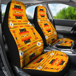 Yellow Native American Universal Fit Car Seat Covers GearFrost