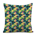 Yellow Orchid Pattern Print Pillow Cover