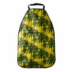Yellow Palm Tree Pattern Print Car Seat Organizers