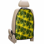 Yellow Palm Tree Pattern Print Car Seat Organizers