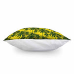 Yellow Palm Tree Pattern Print Pillow Cover