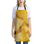 Yellow Pineapple Pieces Print Apron