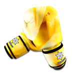 Yellow Pineapple Pieces Print Boxing Gloves