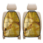 Yellow Pineapple Pieces Print Car Seat Organizers