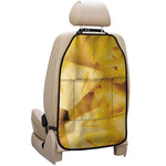 Yellow Pineapple Pieces Print Car Seat Organizers