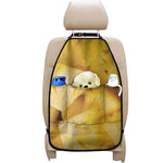 Yellow Pineapple Pieces Print Car Seat Organizers