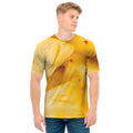 Yellow Pineapple Pieces Print Men's T-Shirt