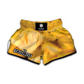 Yellow Pineapple Pieces Print Muay Thai Boxing Shorts