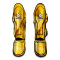 Yellow Pineapple Pieces Print Muay Thai Shin Guards