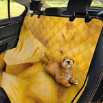 Yellow Pineapple Pieces Print Pet Car Back Seat Cover